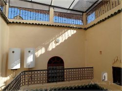 Casa Aya Medina: the inner courtyard with skylight