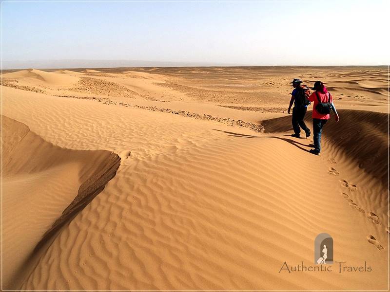 Camel Desert Trek - Day 3: walking toward Ouad Naeme
