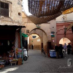 Marrakesh: a typical narrow street in the medina