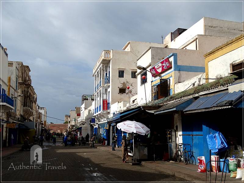 The medina in Essaouira: the main pedestrian street