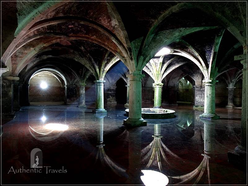 El Jadida: the ancient cistern in the underground of a building