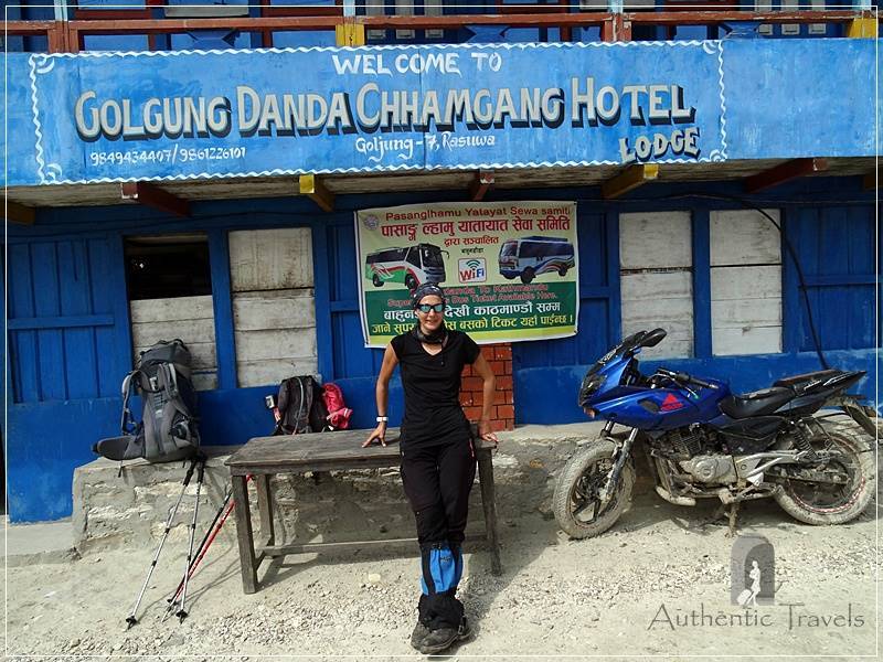 Tamang Heritage Trail - Day 1: Bahun Danda Pass (2100 m alt.) - lunch break at Golgung Danda Chhangang teahouse