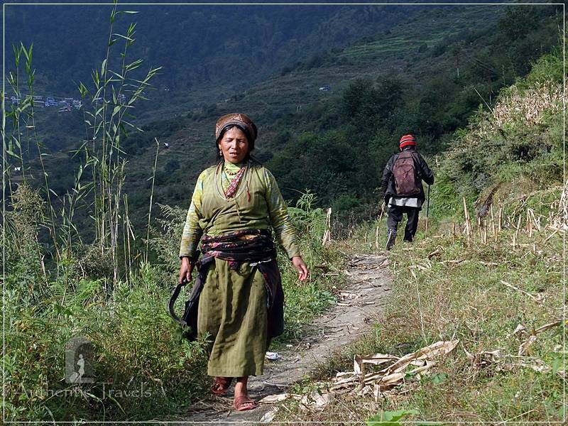 Tamang Heritage Trail - Day 2: Going up from Gonggang village to Tatopani