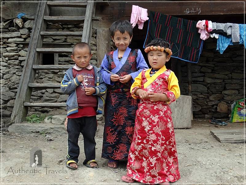 Tamang Heritage Trail - Day 5: Thuman village - local children. They have the pens I brought them.