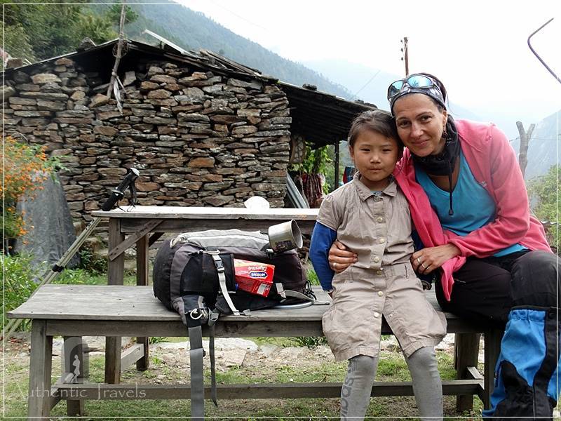 Tamang Heritage Trail - Day 5: Lingling Village - photo with a little girl