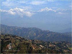Kathmandu Valley: Dhulikel - admiring the Himalayas
