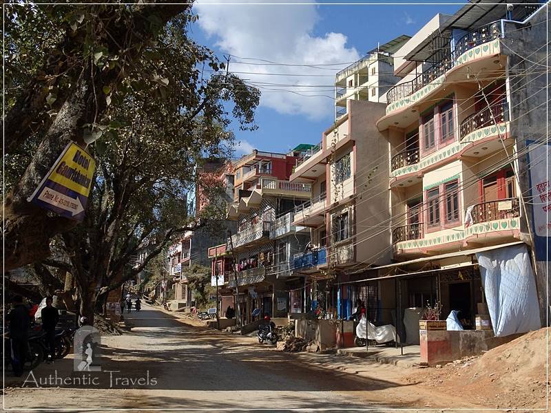 Tansen: the street where I was randomly looking for accommodation