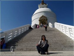Pokhara: at the World Peace Pagoda