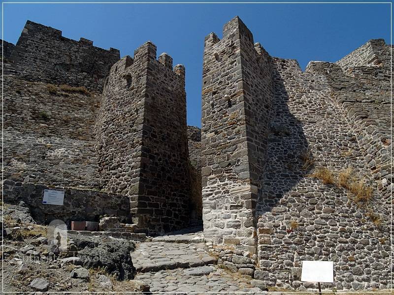 Lemnos Island: Myrina - old Genovese fortress on the hilltop