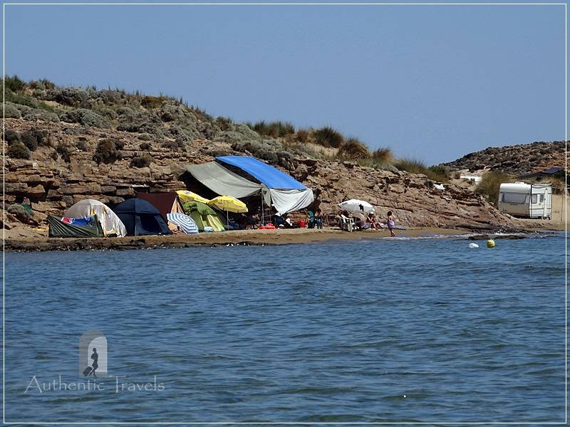Lemnos Island: Gomati Beach - temporary campground