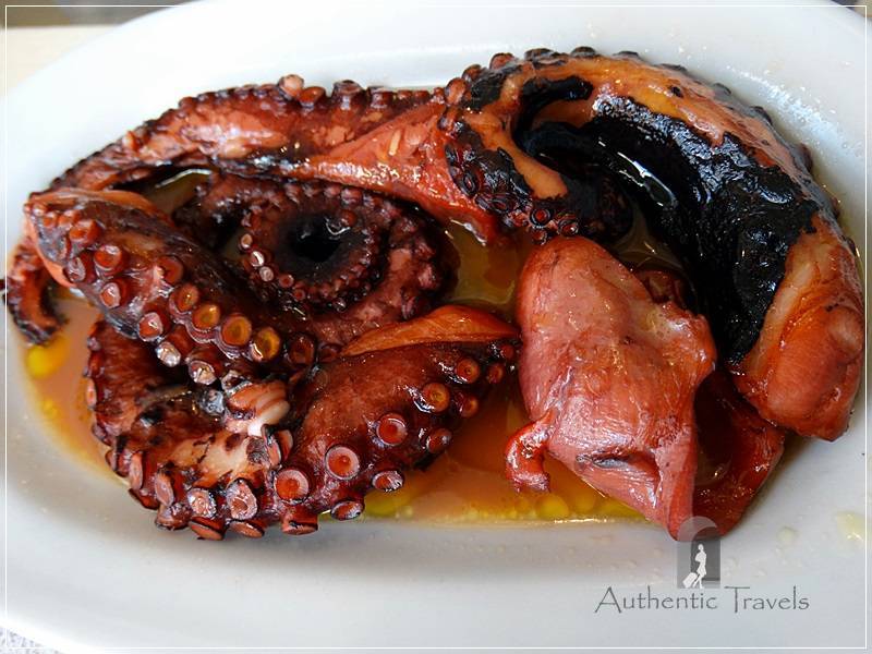 Lemnos Island: Octopus in vinegar at a taverna in Myrina