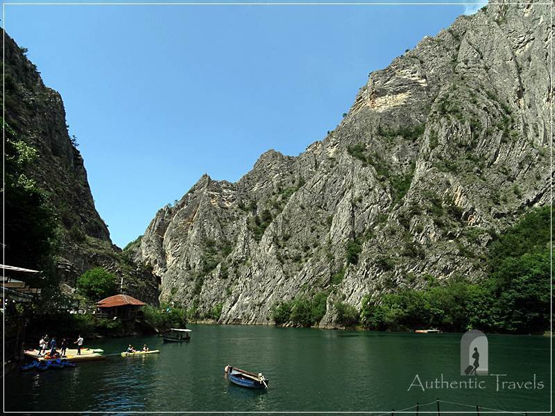 Skopje's surroundings: Matka Canyon - with boats, kayaks, or simply hiking trails
