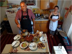 Etno House Shancheva - Stevce and Valentina Donevski cooked a traditional lunch