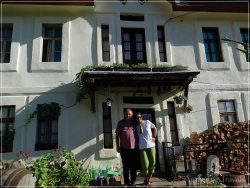 Etno House Shancheva - with Stevce Donevski in front of his guesthouse from Kratovo