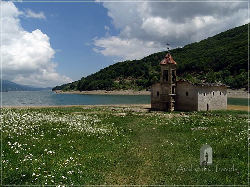 Mavrovo Lake - Saint Nichola's submerged church