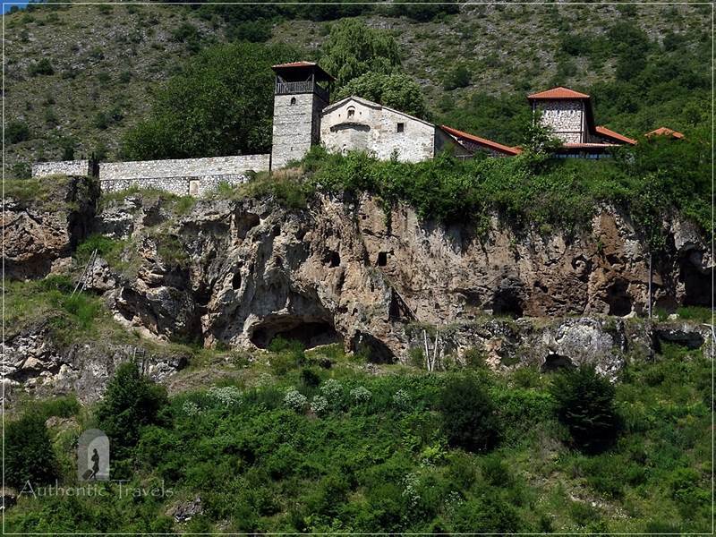 Zrze Monastery - built on a vertical cliff