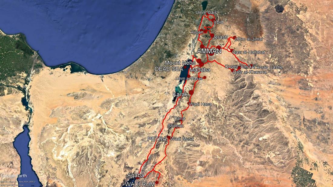 Jordan Travel Planning (road trip)