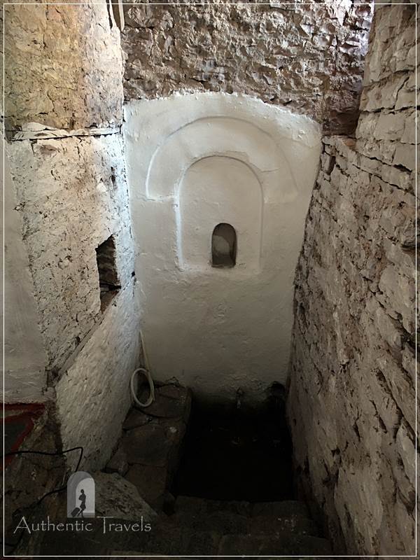 Gjirokastra - Zekate Ottoman house (the musluk collecting rain water) 