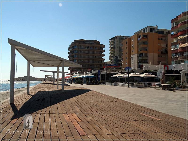 Durrës - walking along the seafront 