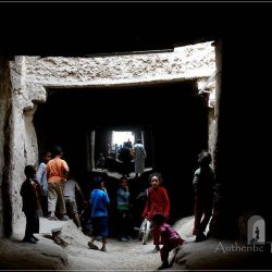 Route du Majhoul in Tafilalt Oases: an 'underground' street - a good playground for children