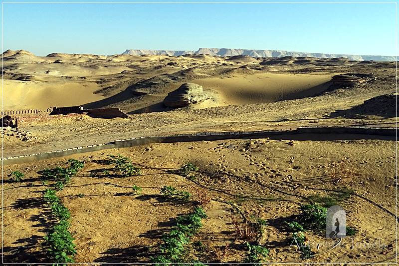 The desert view in Dakhla Oasis